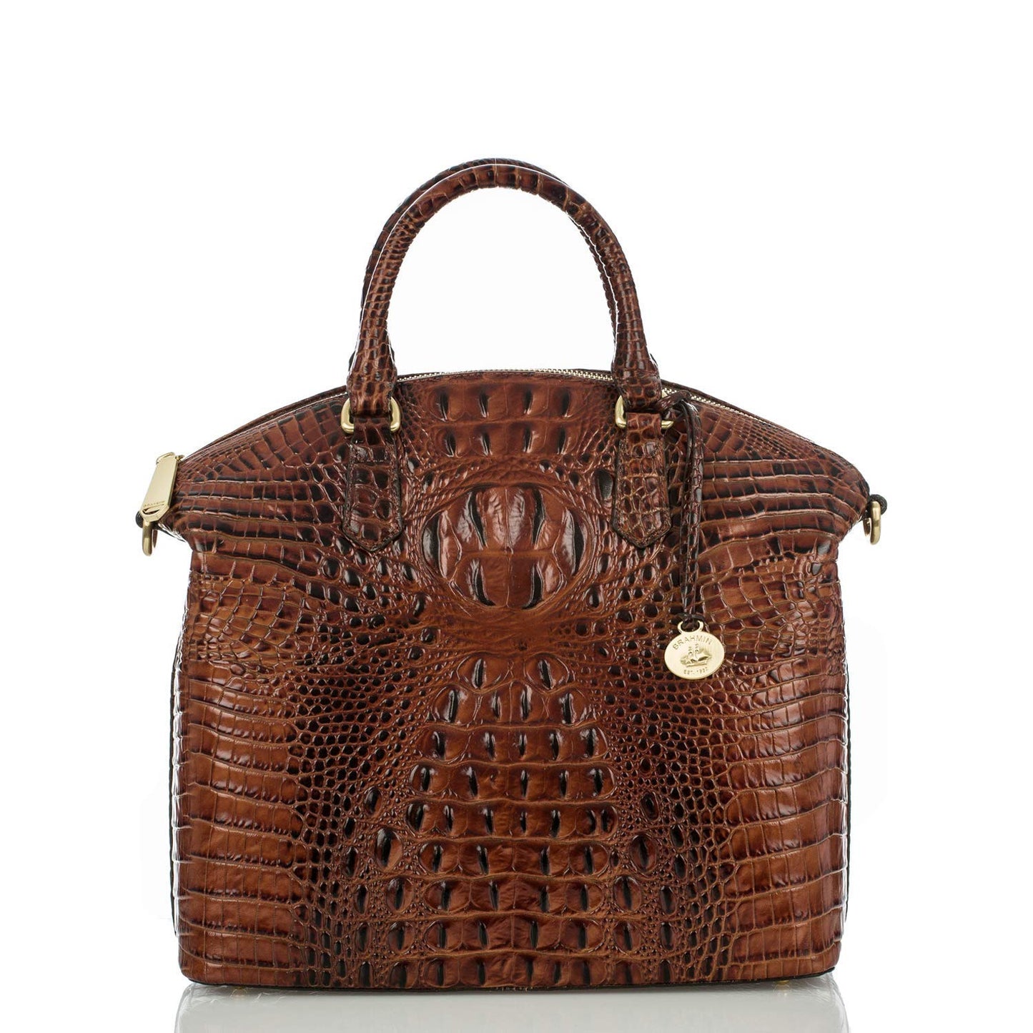 Brahmin Large Duxbury Satchel, Pecan, One Size