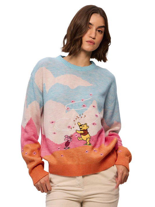 The Souled Store Winnie The Pooh : Scenic Women Oversized Sweater
