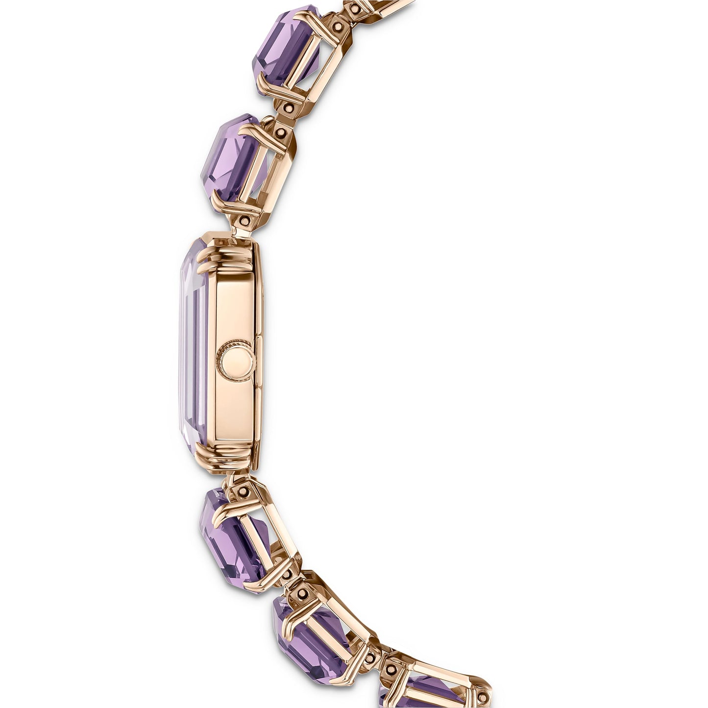 Swarovski Watch, Octagon Cut Bracelet, Purple, Champagne Gold-Tone Finish, Purple, Luxury