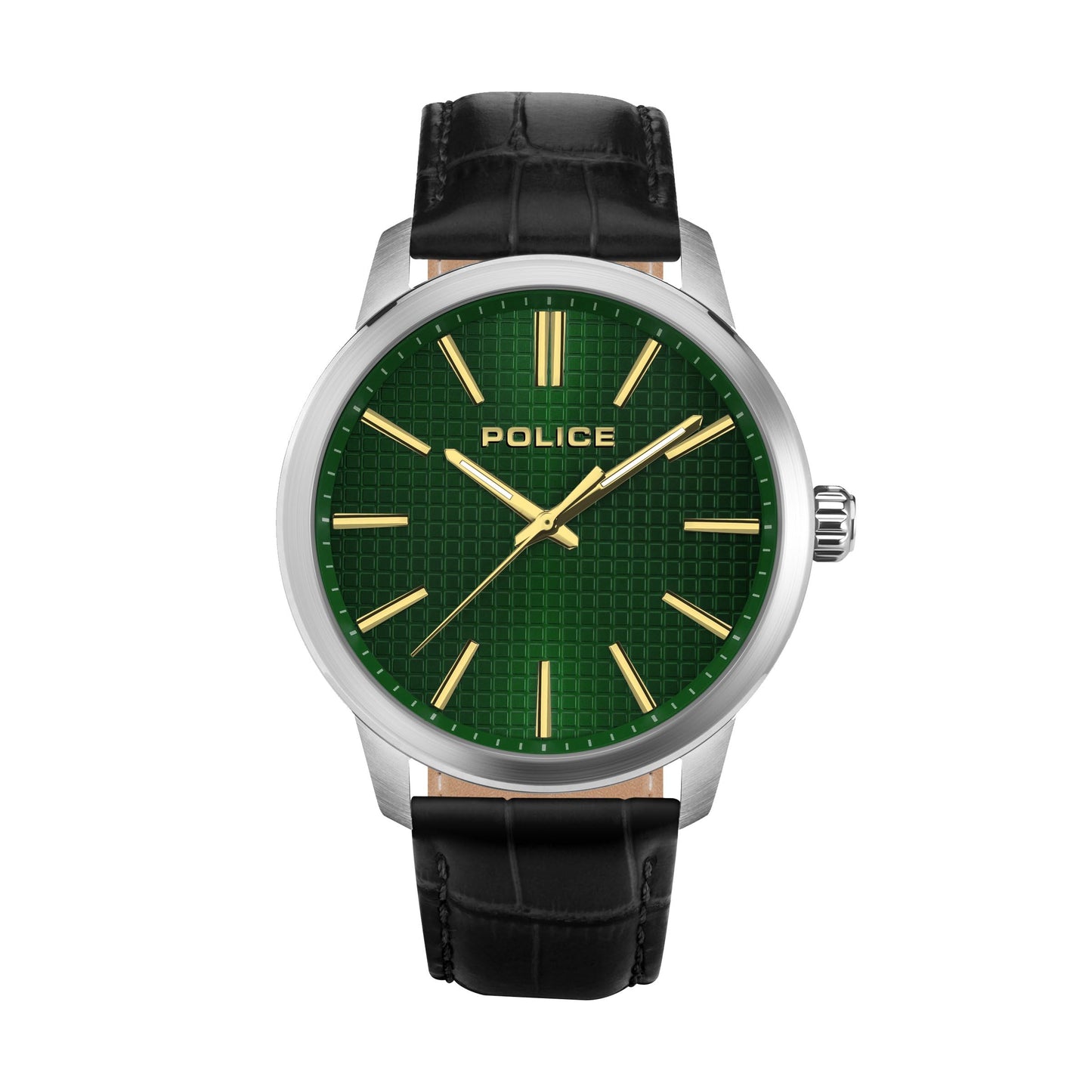 Police Quartz Multifunction Black DIAL Leather Strap Watch for Men-PLPEWJA2207701W/PLPEWJA2207701