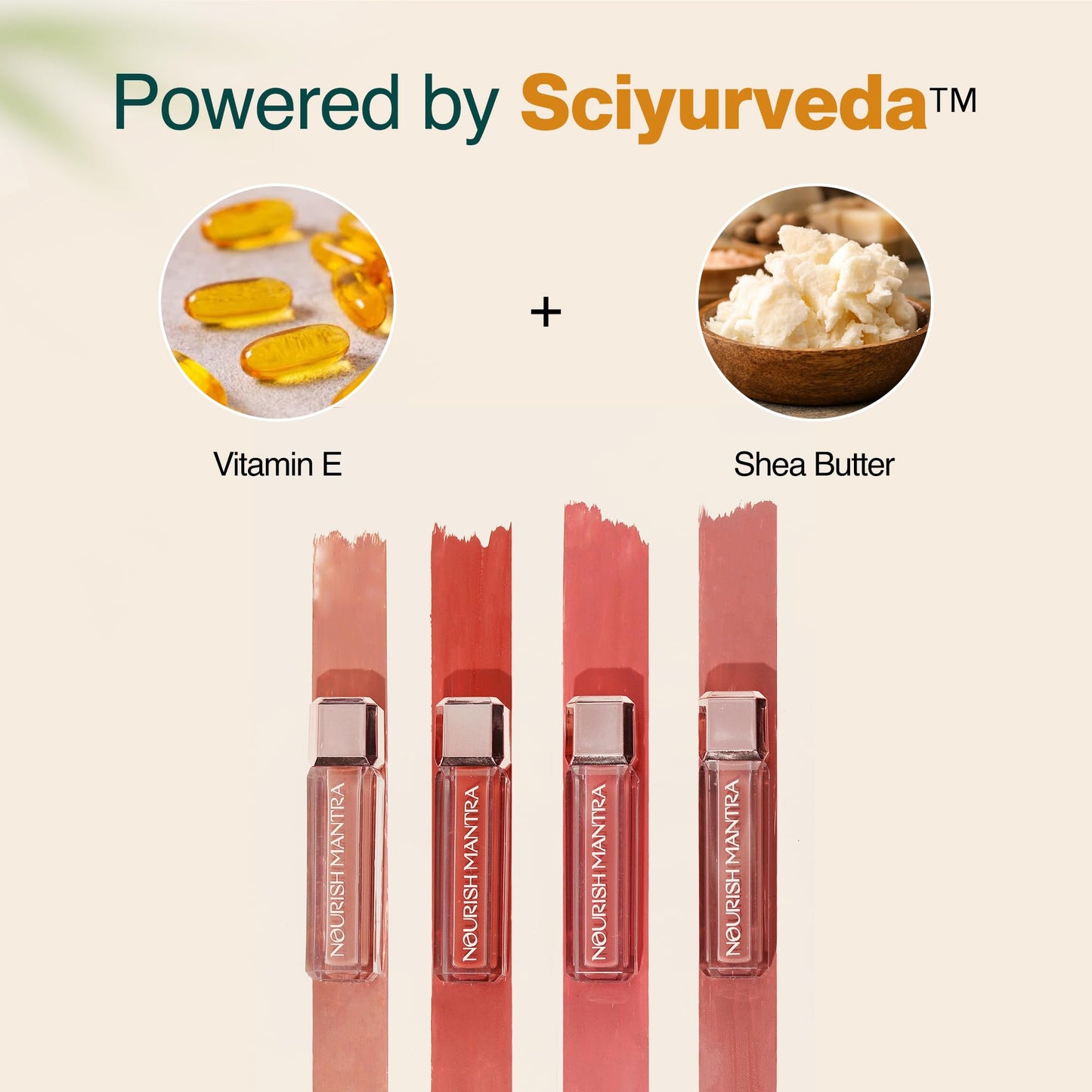 Nourish Mantra’s Tedha Medha Hazelnut Lipstick (3.5ml)/ Creamy Matte Liquid Lipstick with SPF/Water Proof/Smudge Proof/Transfer Proof/Long Lasting/Suits All Skin Tones