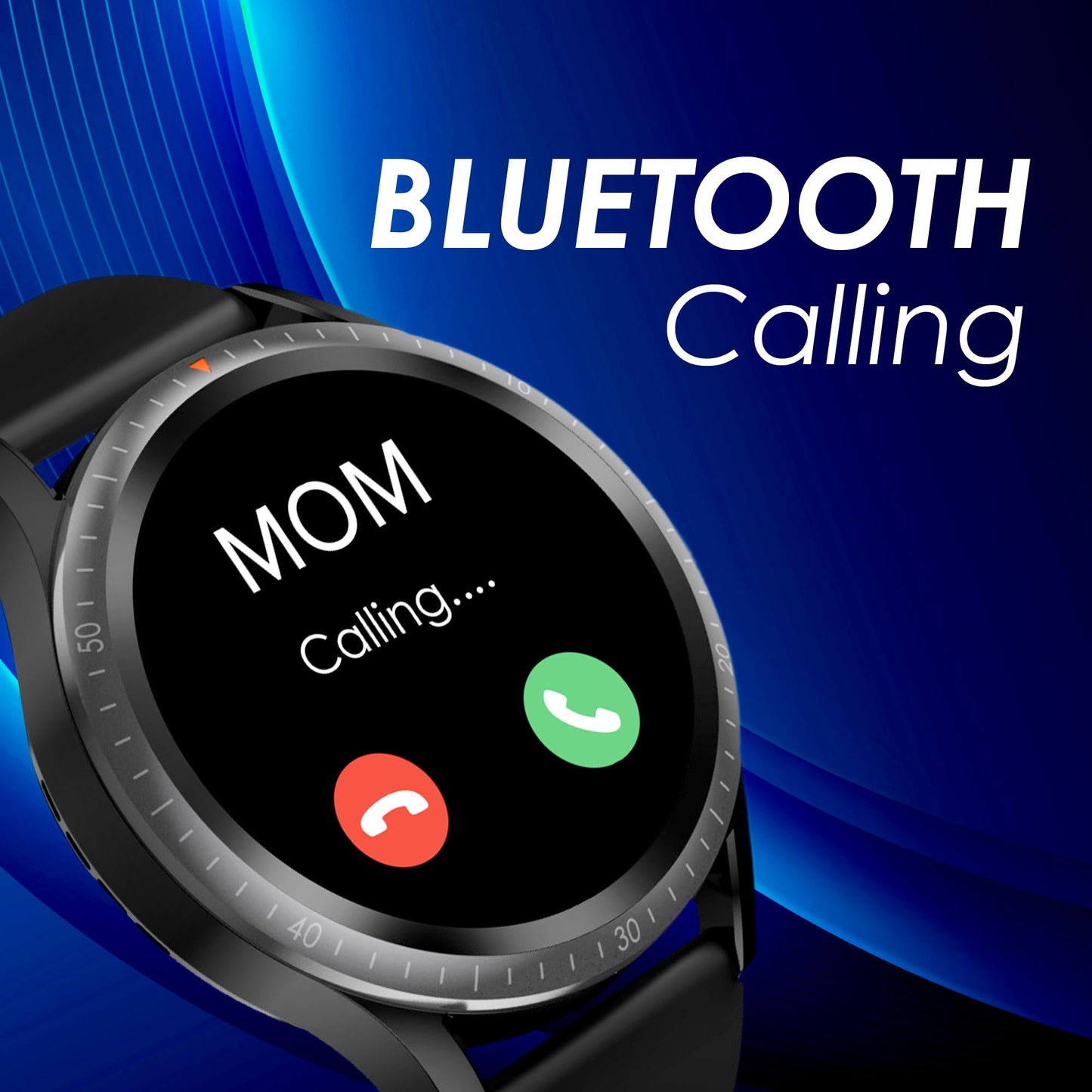 Itel 1GS 1.32" HD IPS Superbright Display Smartwatch with Bluetooth Calling, Metal Alloy Dial, 15 Days Battery Life, IP68 Water Resistant, SpO2 and Heart Rate Monitoring, 190+ Watch Faces (Black)