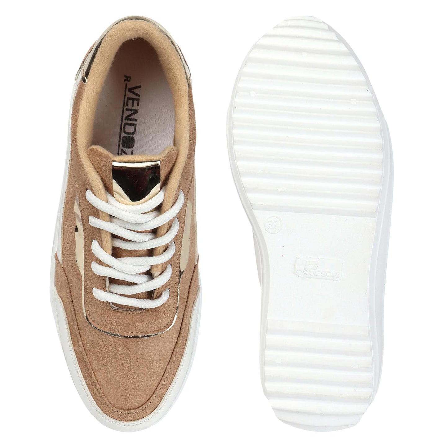 Vendoz Women Casual Brown Shoes