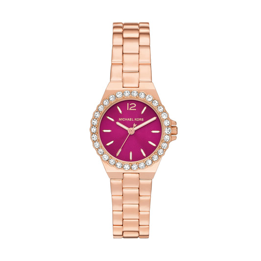 Michael Kors Analog Pink Dial Women's Stainless Steel Watch-Mk7396