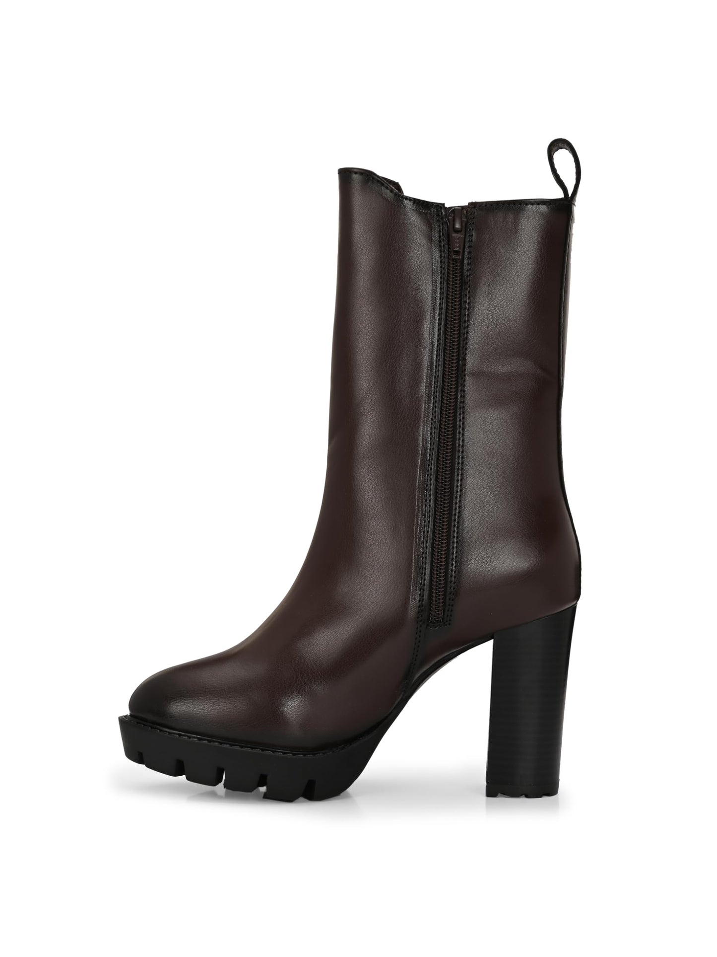 Delize Brown Women Knee ankle boots 63210-39