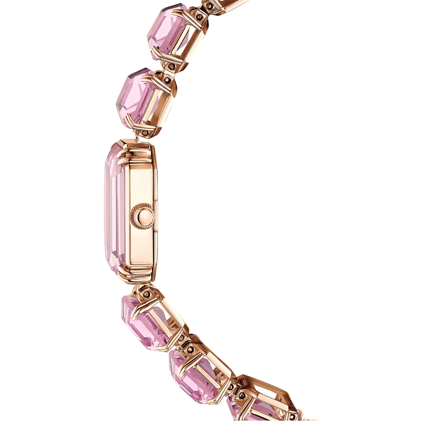 Swarovski Millenia Watch, Octagon Cut Bracelet, Pink, Rose Gold-Tone Finish