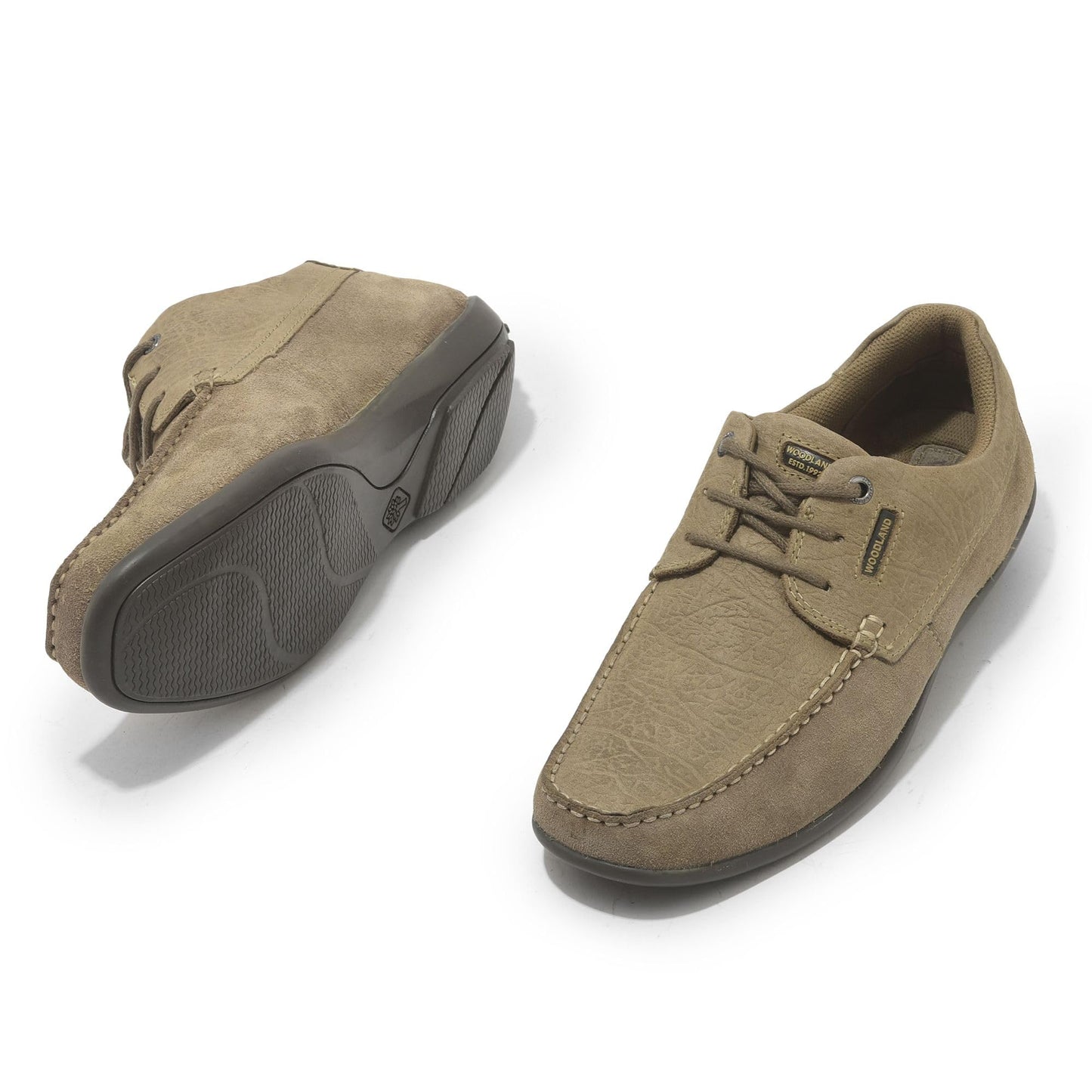 Woodland Men Dubai Khaki Slip-On Shoes