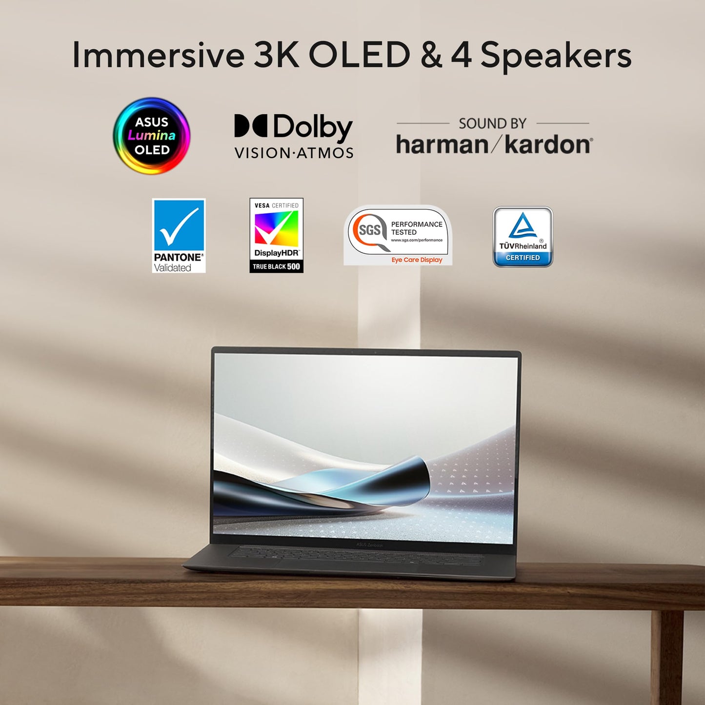 ASUS Zenbook S 14,Intel Core Ultra 7(Series 2),Copilot+ AI PC(Intel Arc iGPU/47TOPS/32GB/1TB/3K OLED Touchscreen/14"/Windows 11/M365 Basic(1Year)*/Office Home 2024/Zumaia Gray/1.20kg)UX5406SA-PZ7761WS