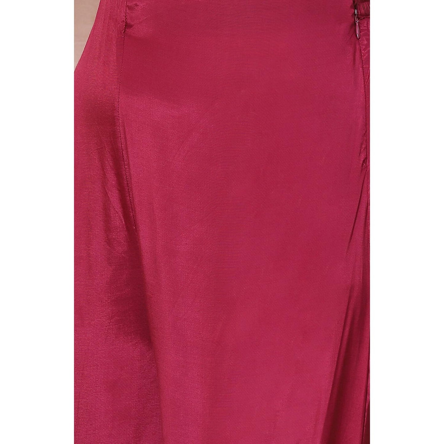 Rangriti Women Wine Viscose A Line Kurta Set_32