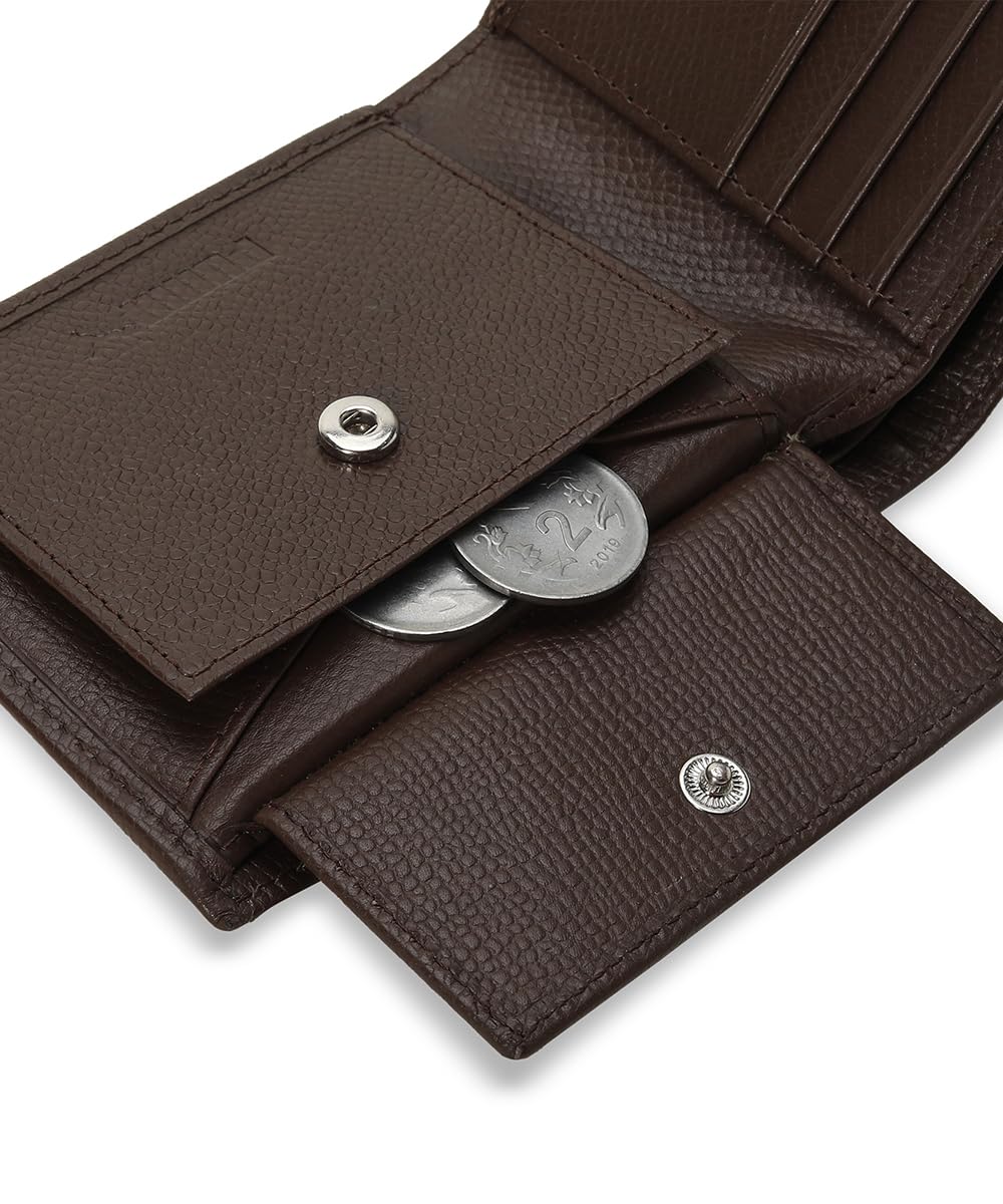 Puma Unisex-Adult Leather Plain Wallet, Brown Mushroom (9105802)