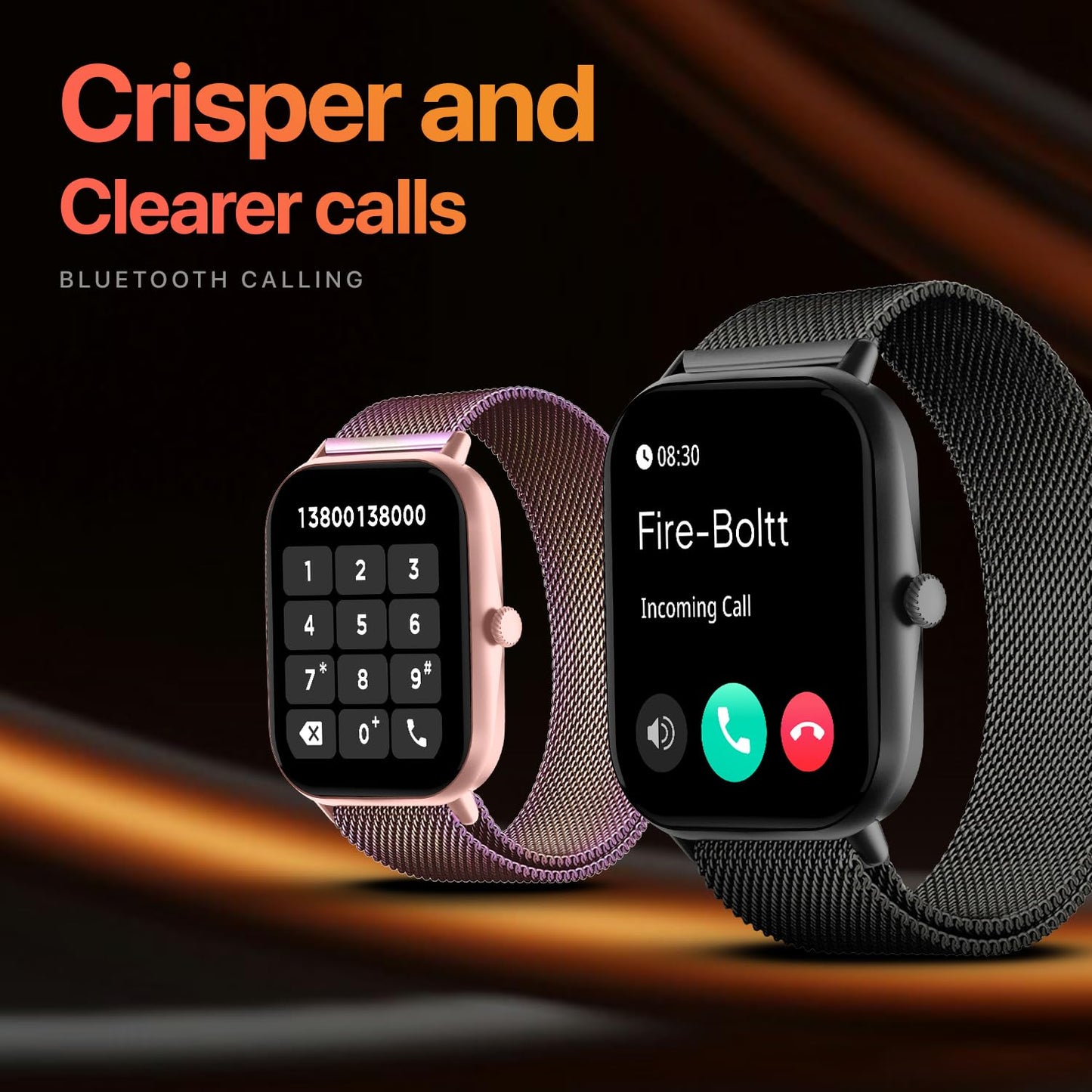 Fire-Boltt Ninja Call Pro Max Ultra Smart Watch 2.01 inch Display, Bluetooth Calling, 120+ Sports Modes, Health Suite, Voice Assistance (Black SS)