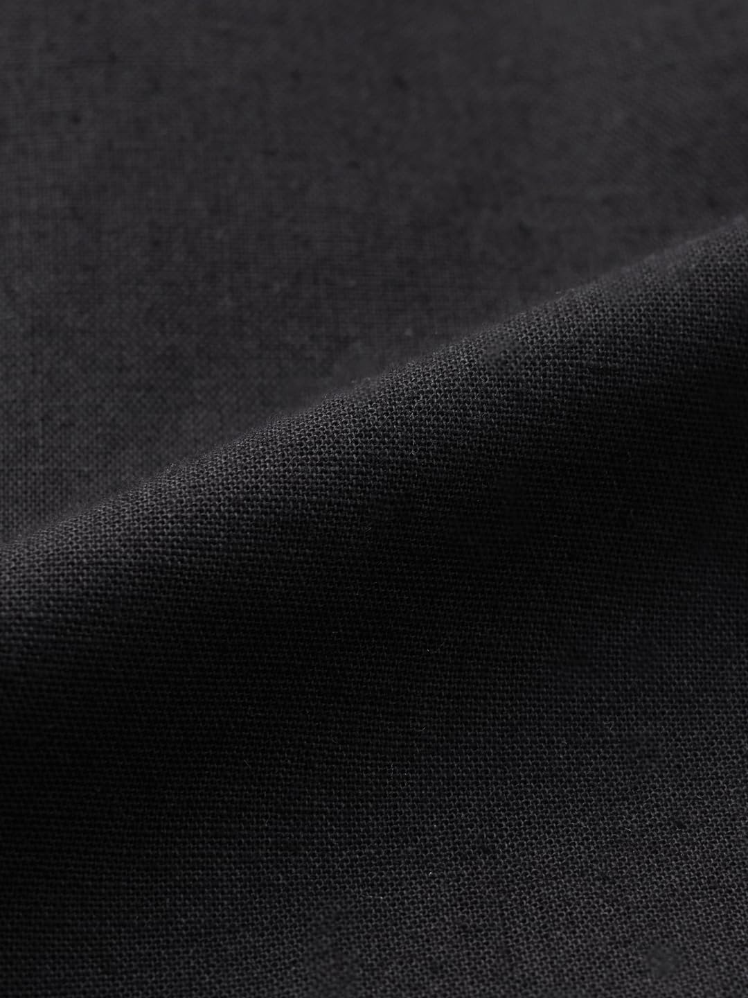 The Souled Store Cotton Linen Jacket: Midnight Men and Boys Full Sleeves Band Neck Solid Lightweight Oversized Fit Casual Summer Bomber Jackets