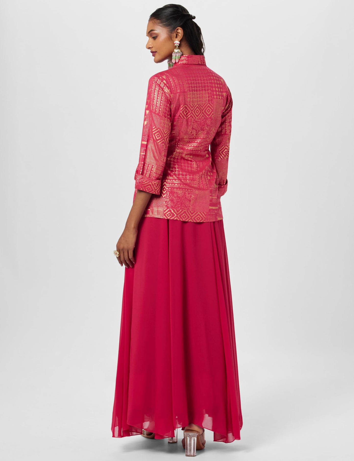 BIBA WOMEN PRINTED RELAXED MIX AND MATCH(FUSION1770_FUCHSIA_32)