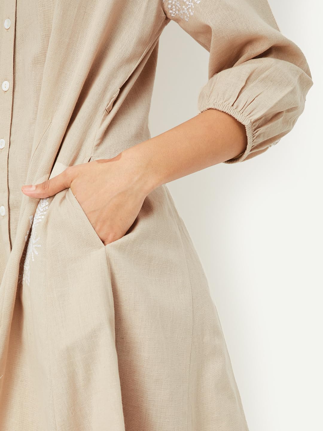 Max Women's Cotton A-Line Below The Knee Dress