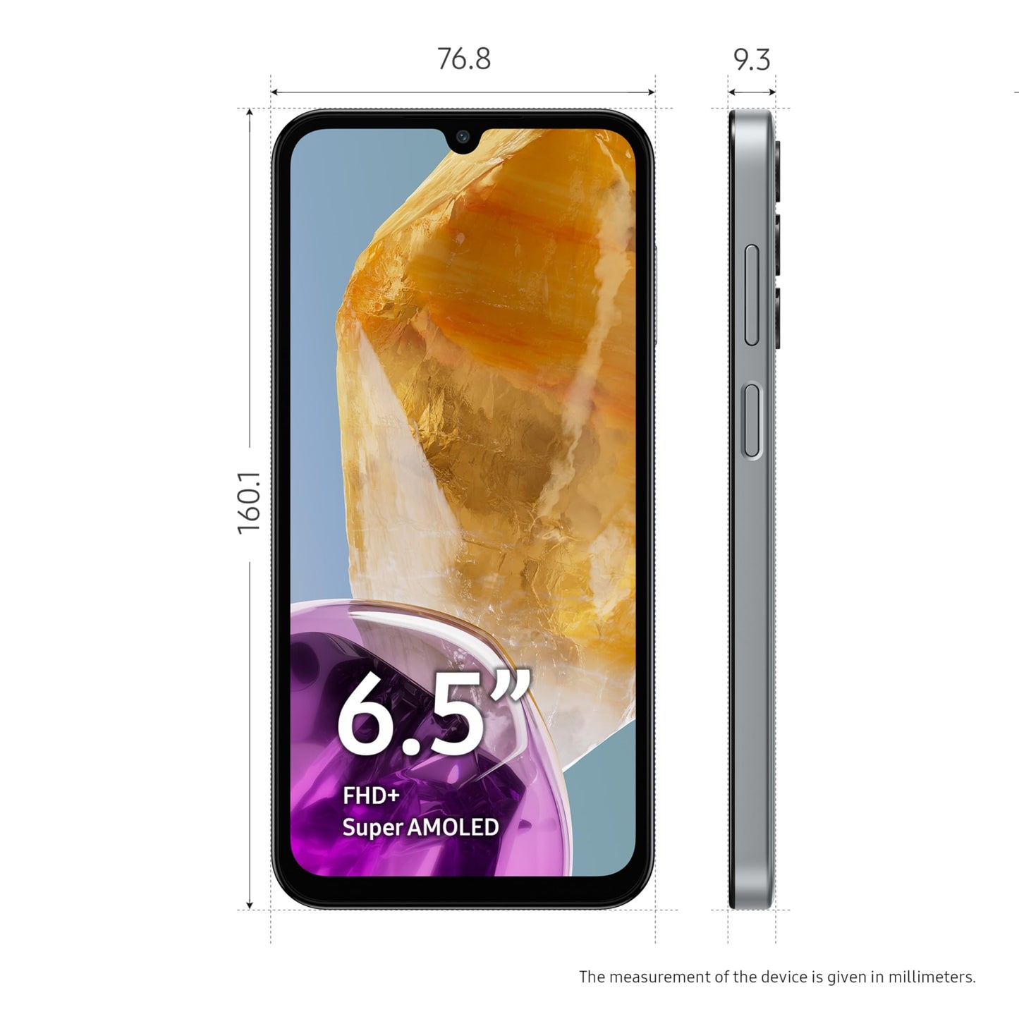 Samsung Galaxy M15 5G Prime Edition (Stone Grey,8GB RAM,128GB Storage)| Super AMOLED Display| 50MP Triple Cam| 6000mAh Battery| MediaTek Dimensity 6100+| 4 Gen. OS Upgrade & 5 Year Security Update