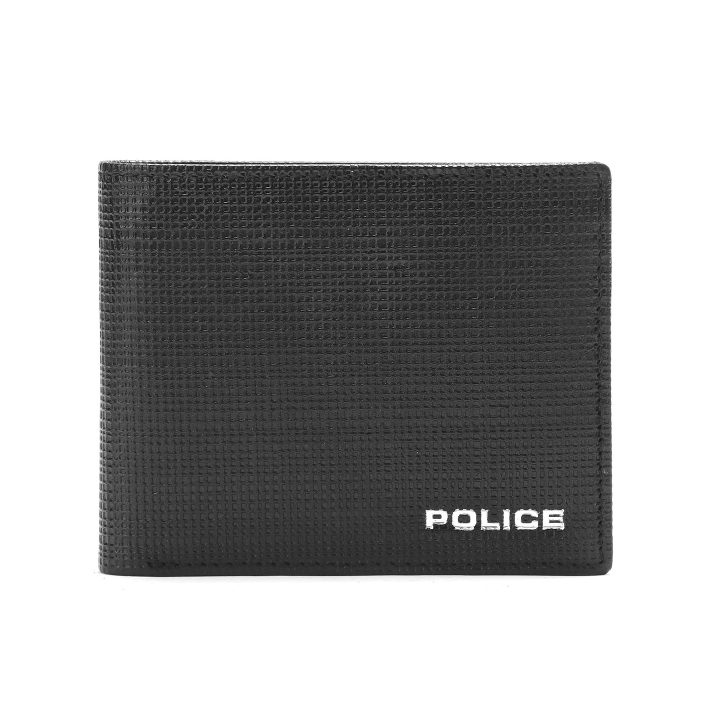 Police Branded Wallet for Men Leather Original | Premium Coin Wallet for Men Stylish Genuine Leather Gents Purse with 4 Credit Card Holder Slots | 2 Slip-in Pockets | Ideal Diwali Gifts -Black