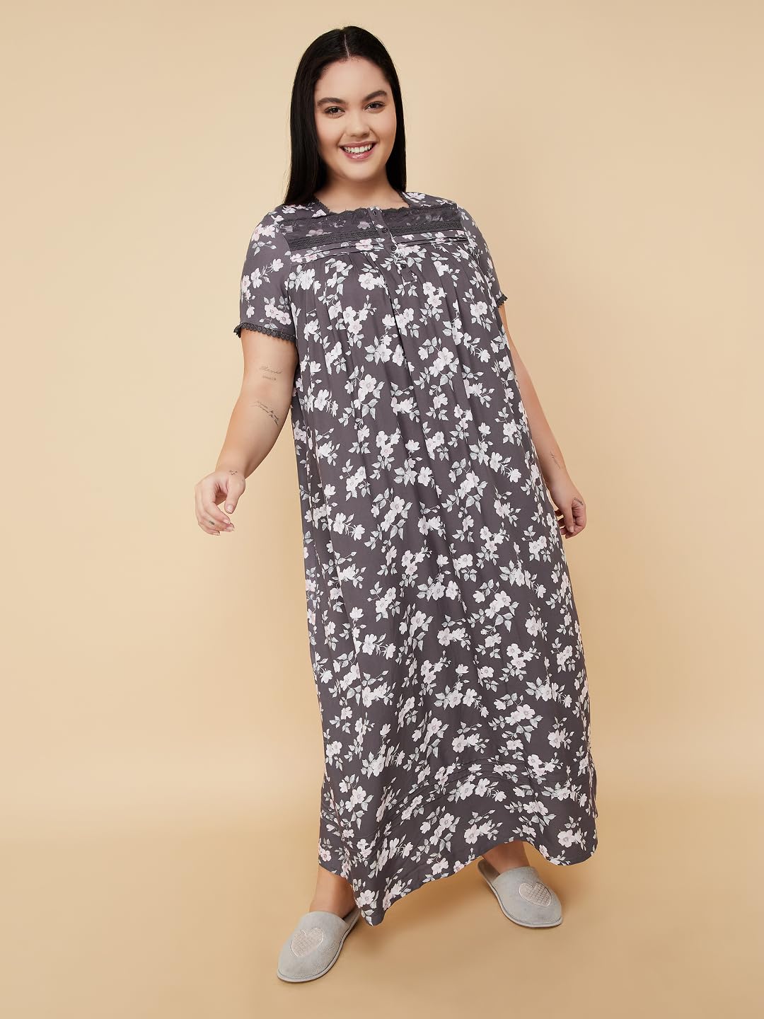 Max Women's Rayon Classic Night Gown