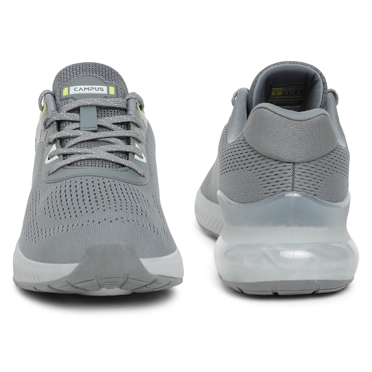 Campus Men's Dunk Running Shoes M.Gry/Lemon - 9UK/India
