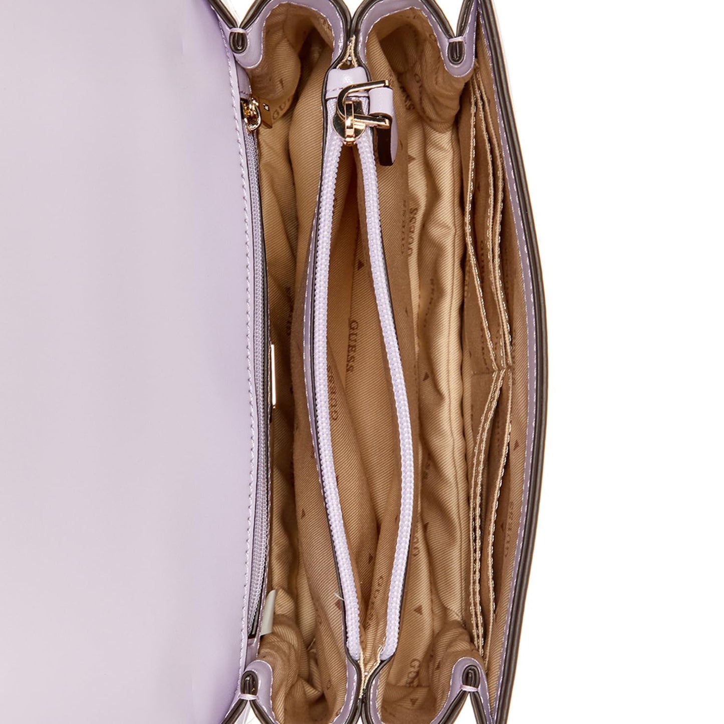 GUESS Women's Lavender Solid Crossbody Bag| Ladies Purse Handbags | Gift For Ladies