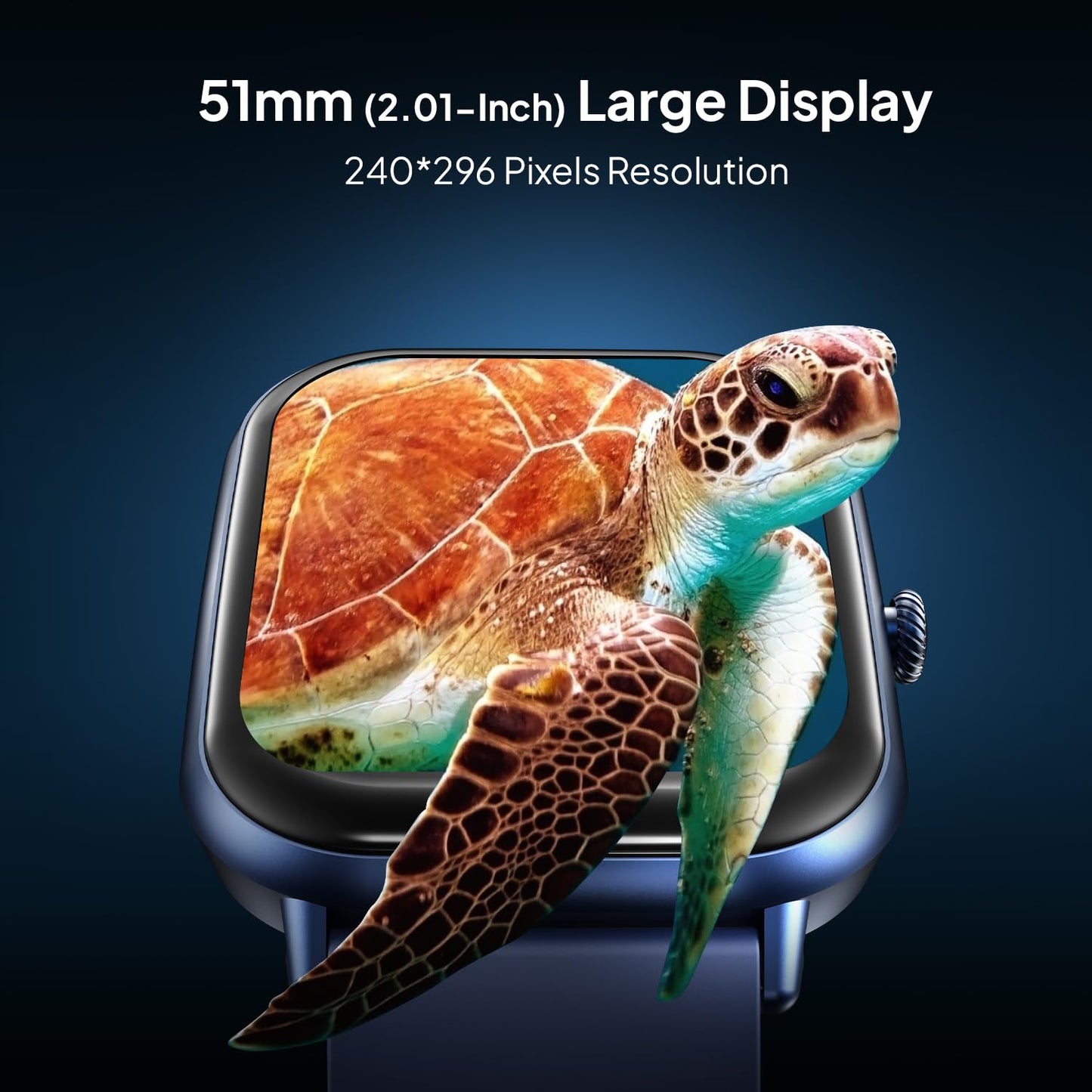 Fire-Boltt Ninja Call Pro Max Smart Watch 2.01 inch Display, Bluetooth Calling, 120+ Sports Modes, Health Suite, Voice Assistance (Navy)