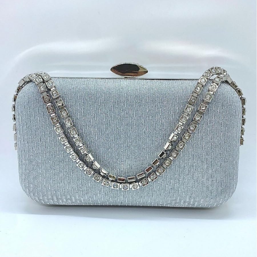 Mastyle® Shimmer Clutch Handbag For Women With Glitter Surface And Designer