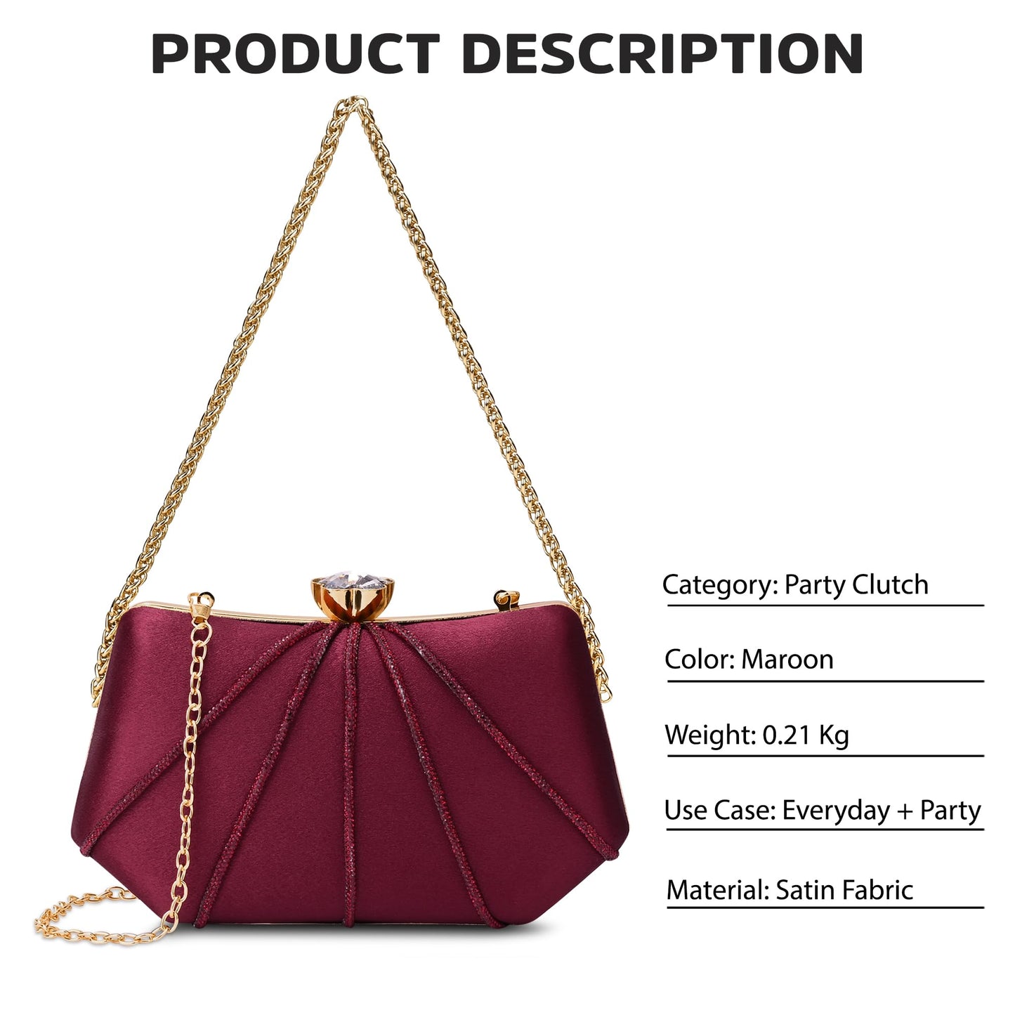 Lavie Signature Women's Akron Handle Framed Clutch | Ladies Purse | Gift For Women