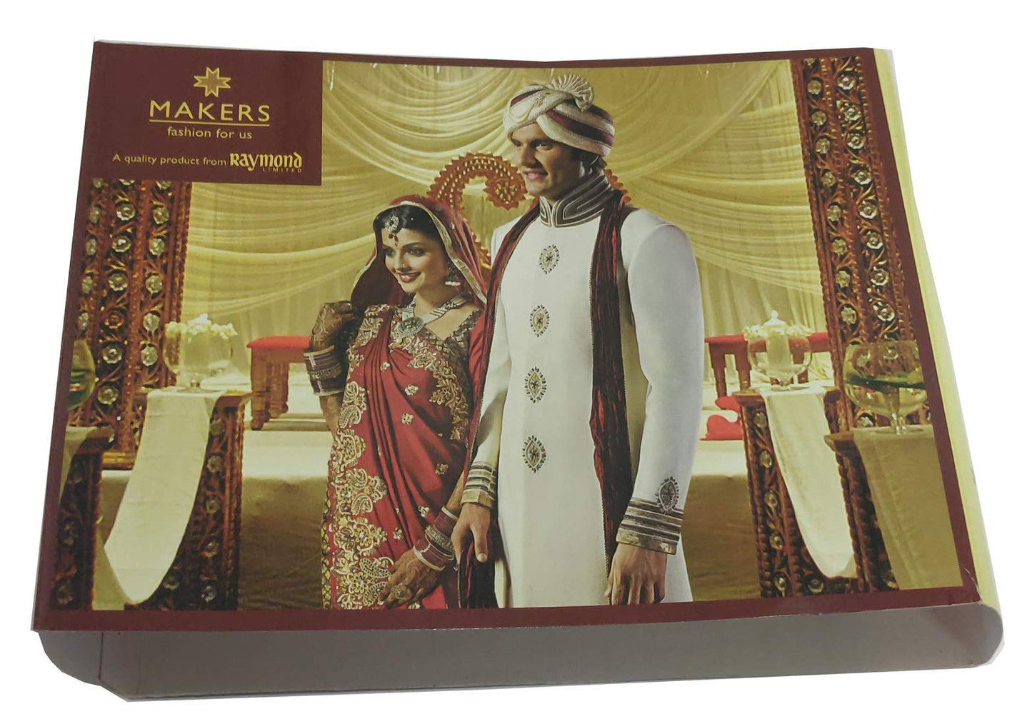 Raymond Fabrics Makers Men's Combo of Unstitched Poly Cotton Shirt and Trouser Fabric Set - Gift Pack (Multicolour_Free Size)