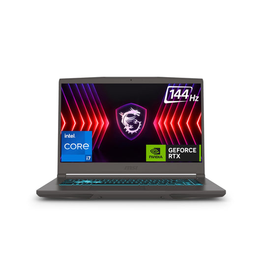 MSI Thin 15, Intel Core i7-12650H, 40CM FHD 144Hz Gaming Laptop(16GB/512GB NVMe SSD/Windows 11 Home/NVIDIA GeForce RTX 4050,GDDR6 6GB/Cosmos Gray/1.86Kg), B12VE-1688IN