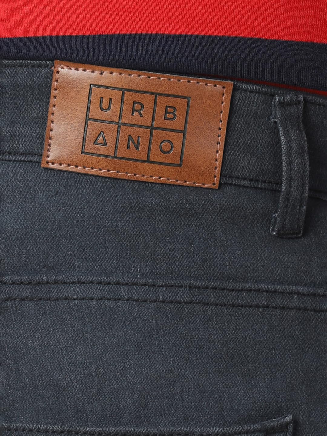 Urbano Plus Men's Dark Grey Regular Fit Solid Jeans Stretchable (plusepsjeanp-dgrey-36-01)