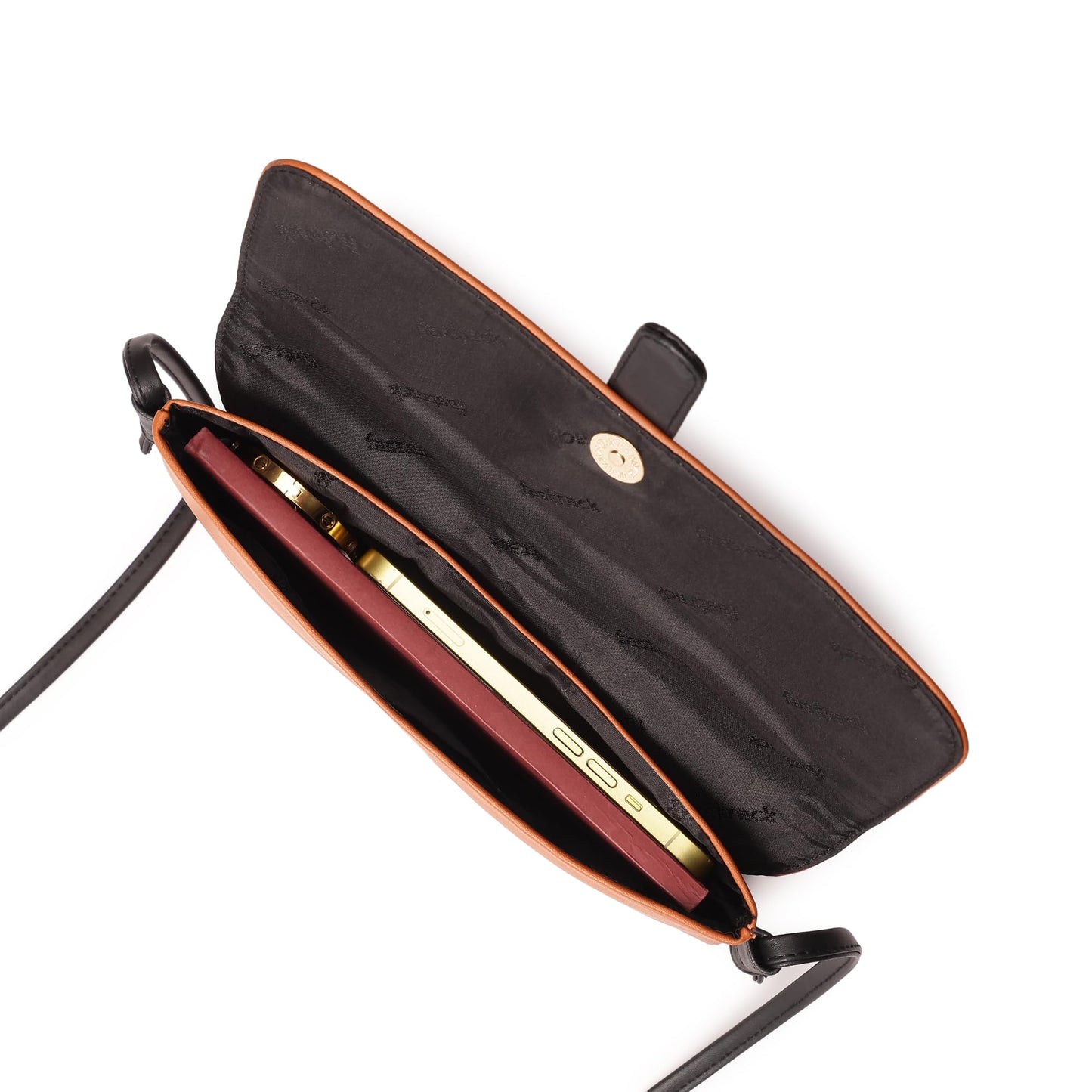 Fastrack Women Flap Buckle Sling Bag with Secure Buckle Closure - Stylish Flap-Over Crossbody for Everyday Use, Brown