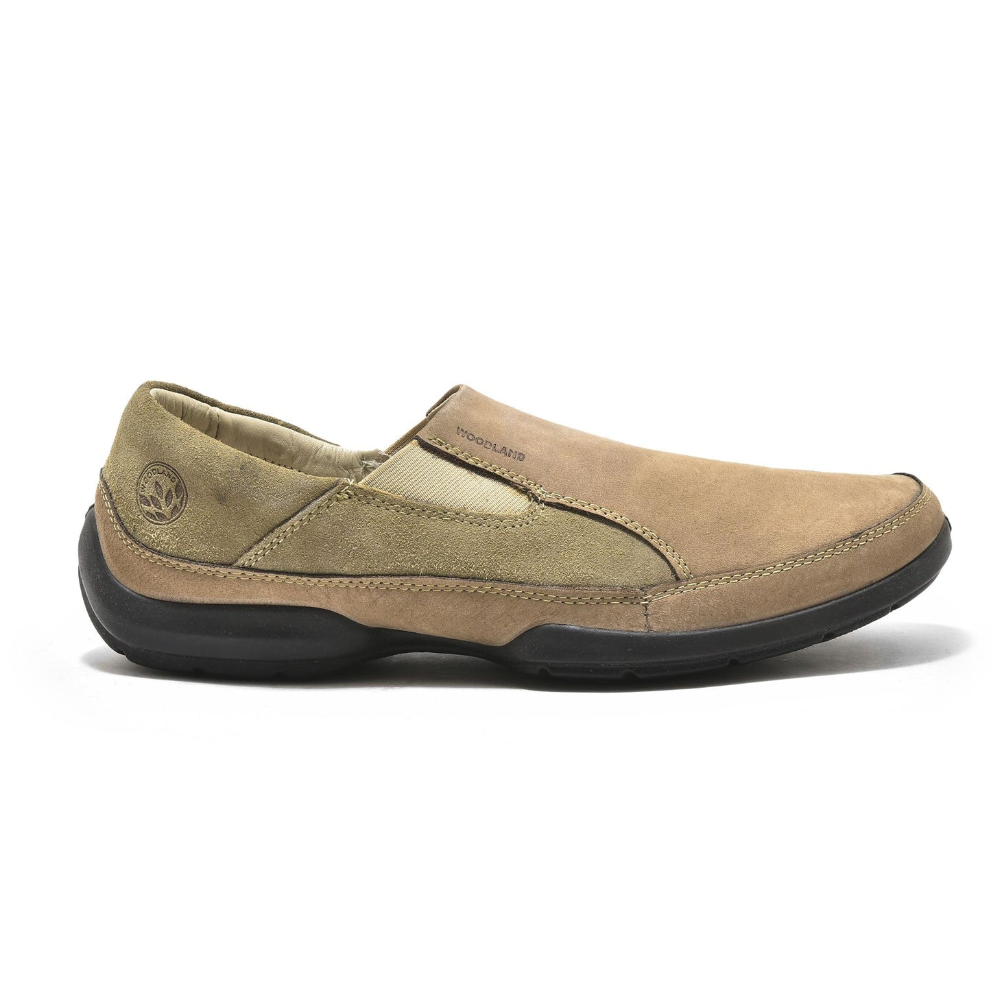 Woodland Men Dubai Khaki Slip-On Shoes