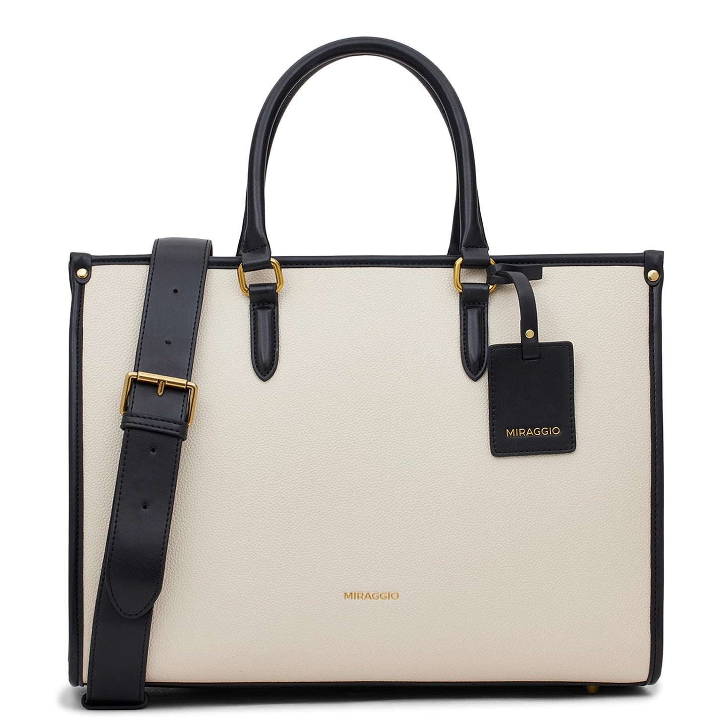 Miraggio Denice 2.0 Laptop Tote Bag For Women With Adjustable & Detachable Strap | Fits Upto 14 Inch Laptop | Office Bag For Women Stylish
