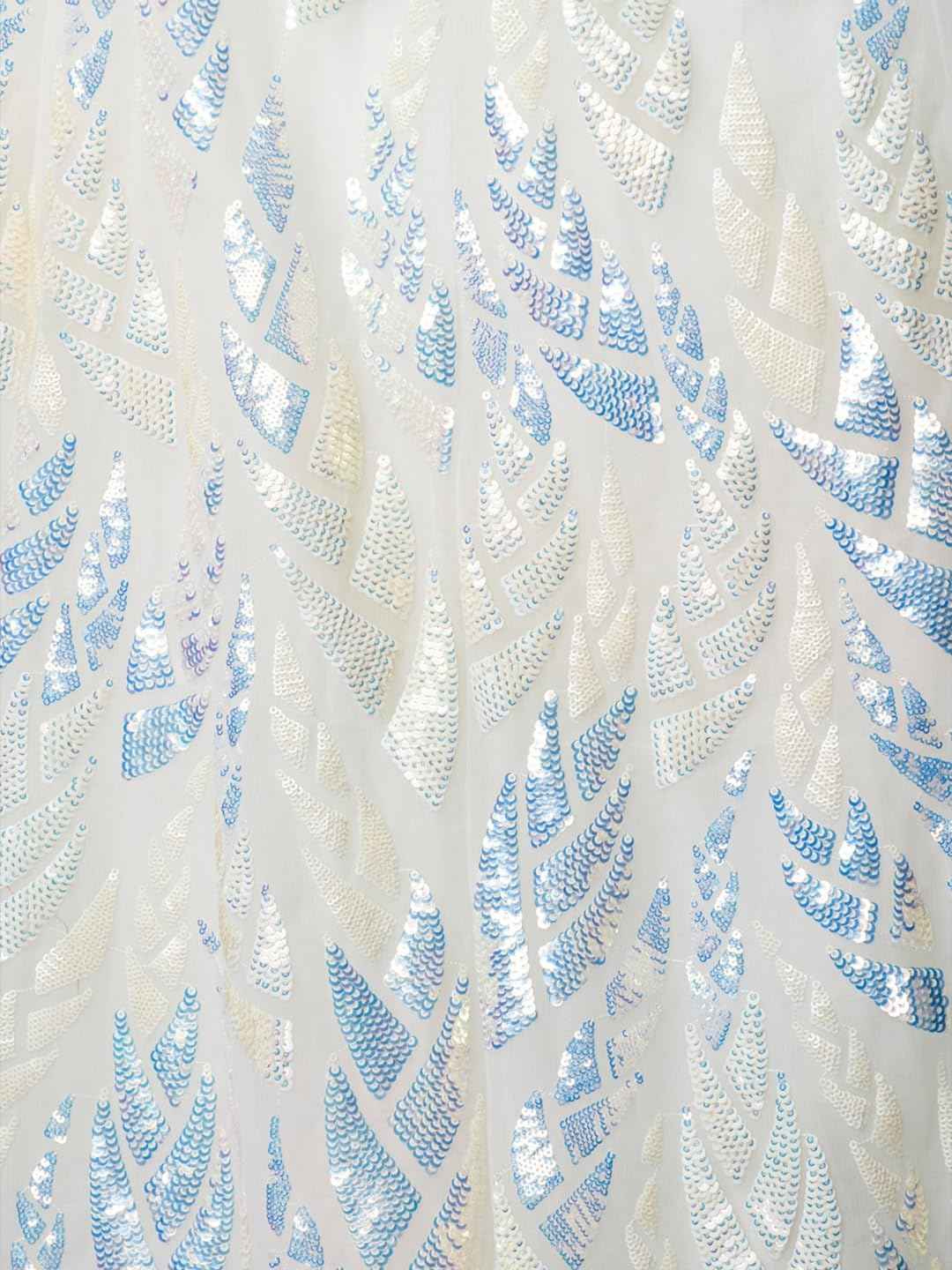 Zeel Clothing Women's Net Semi-Stitched Lehenga Choli White Wedding Bridal Free Size