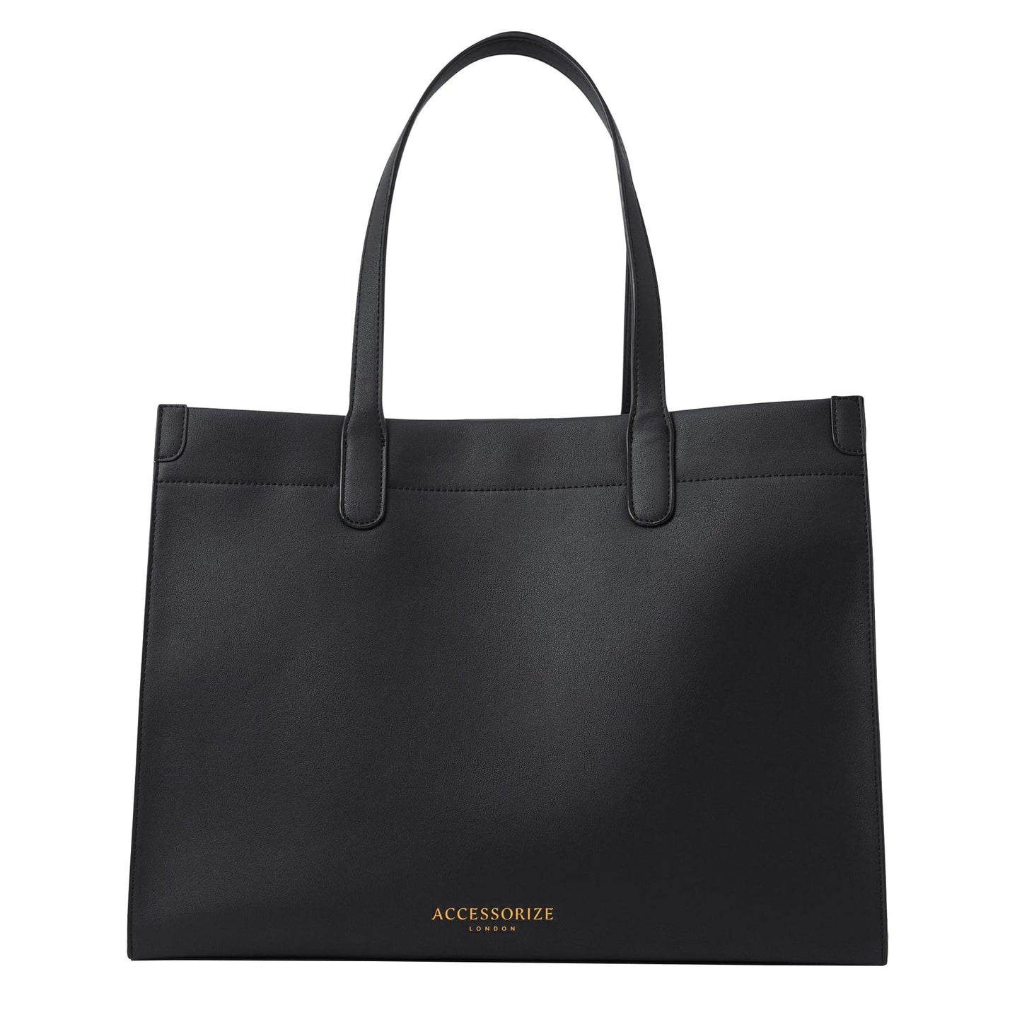 Accessorize London Women's Black Laptop Tote Bag