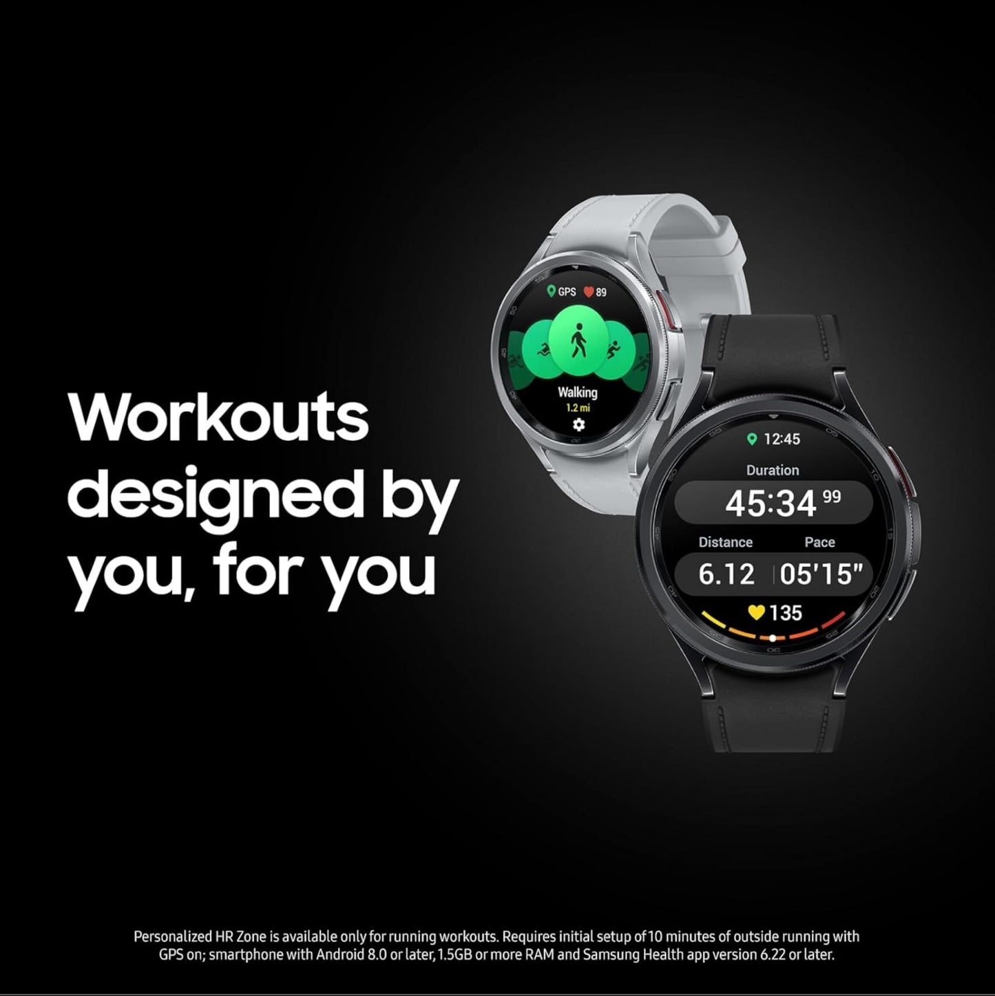 Samsung Galaxy Watch6 Classic LTE (43mm, Black, Compatible with Android only) | Introducing BP & ECG Features