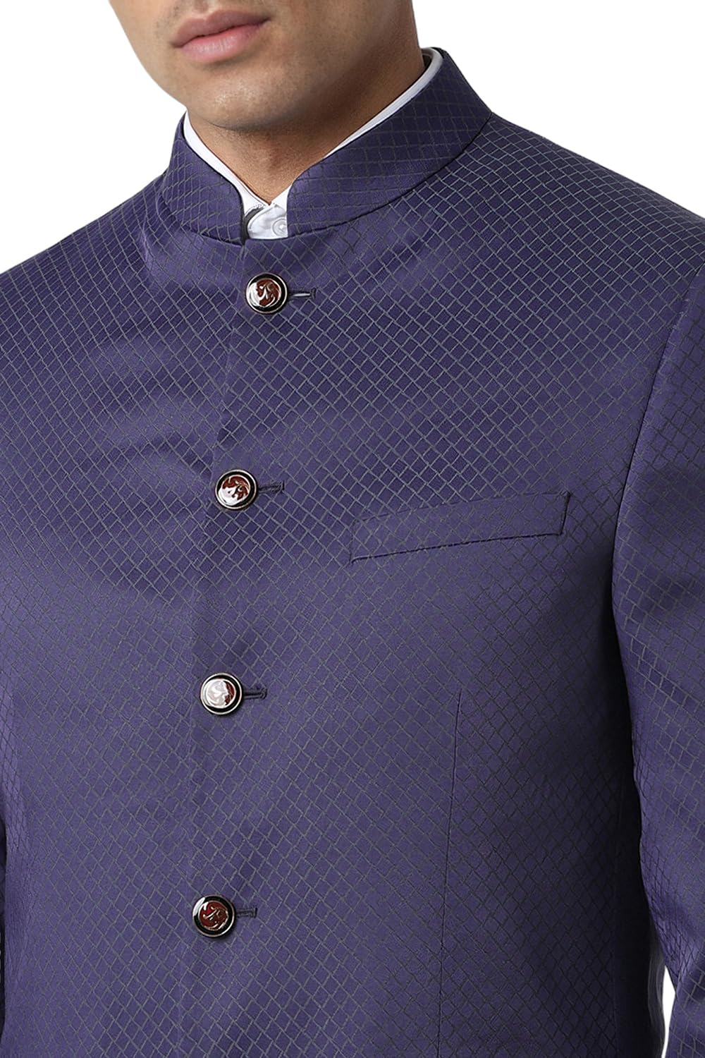 Van Heusen Men's Blazer (VHBZCSLFD35538_Purple