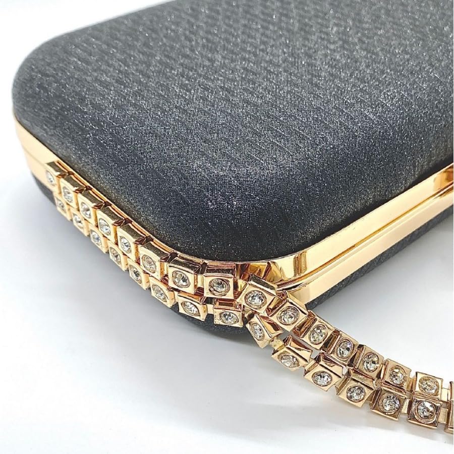 Mastyle® Shimmer Clutch Handbag For Women With Glitter Surface And Designer