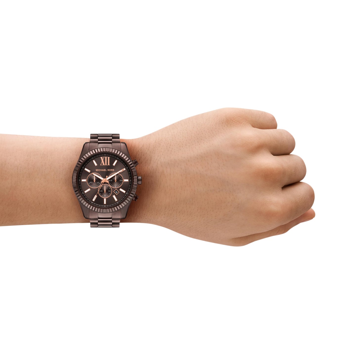 Michael Kors Lexington Brown Quartz Stainless Steel Watch MK9224