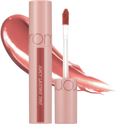 rom&nd Bare Juicy Lasting Glossy Tint 23 Nucadamia | High-Shine Lip Color | Smooth Application | Lightweight and Comfortable Wear | Hydrating Lip Tint for Everyday Use