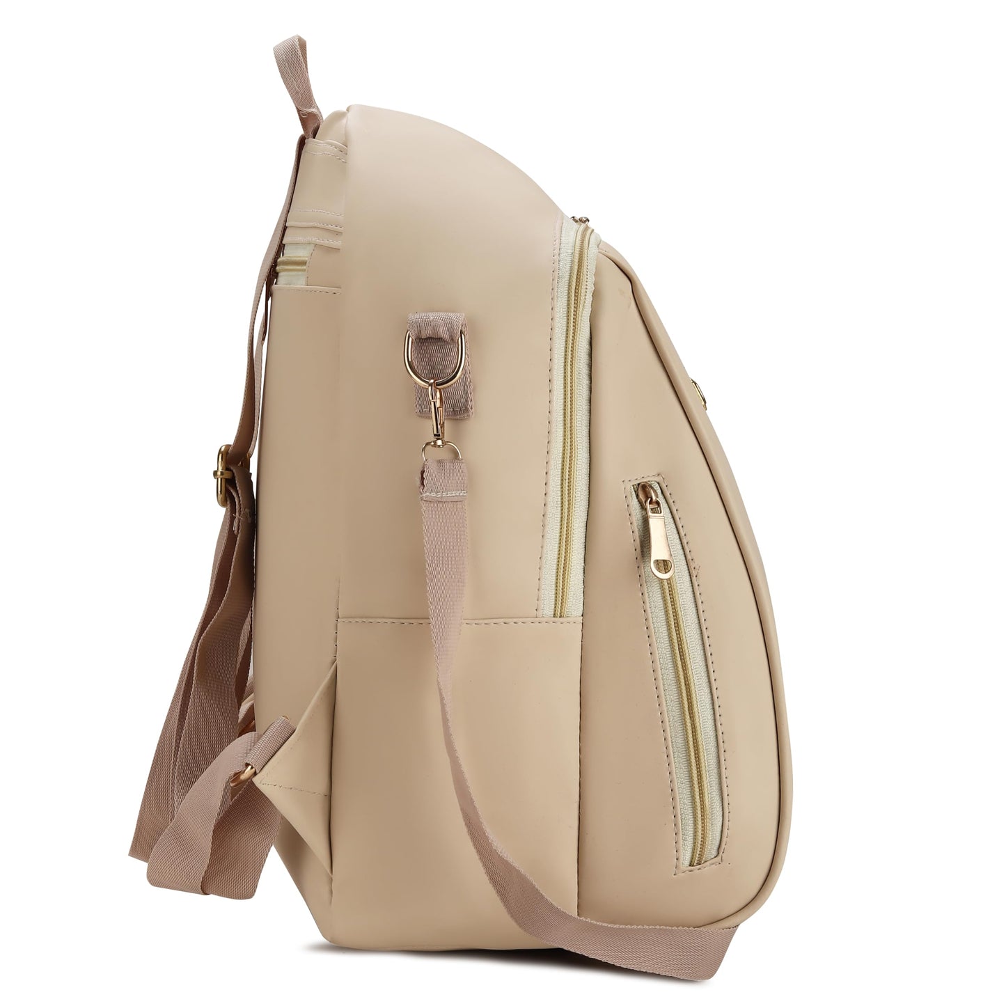 SKUGG Women's Backpack Purse – Stylish PU Leather Backpack for Women, Fashion Travel Daypack with Anti-Theft Pocket, Lightweight & Durable (Cream)