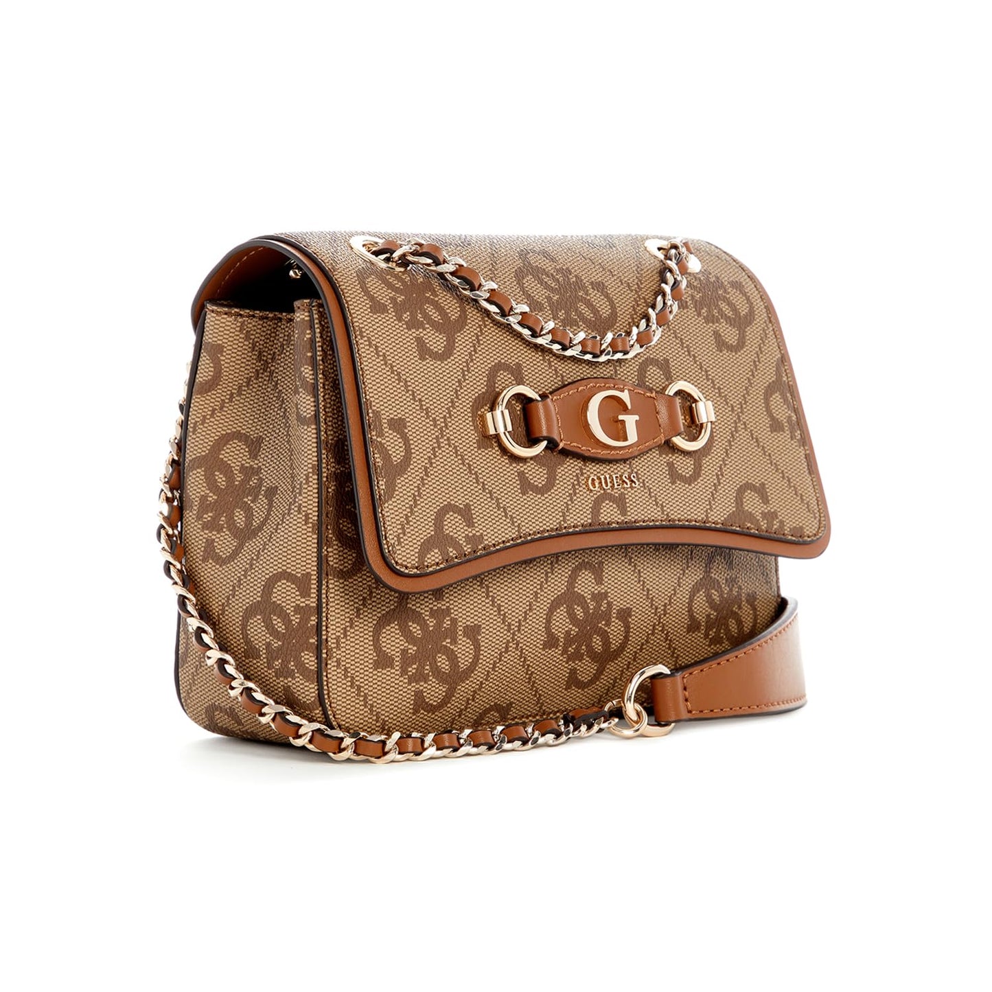 Guess Women's Latte Logo Printed Crossbody Bag| Ladies Purse Handbags | Gift For Ladies