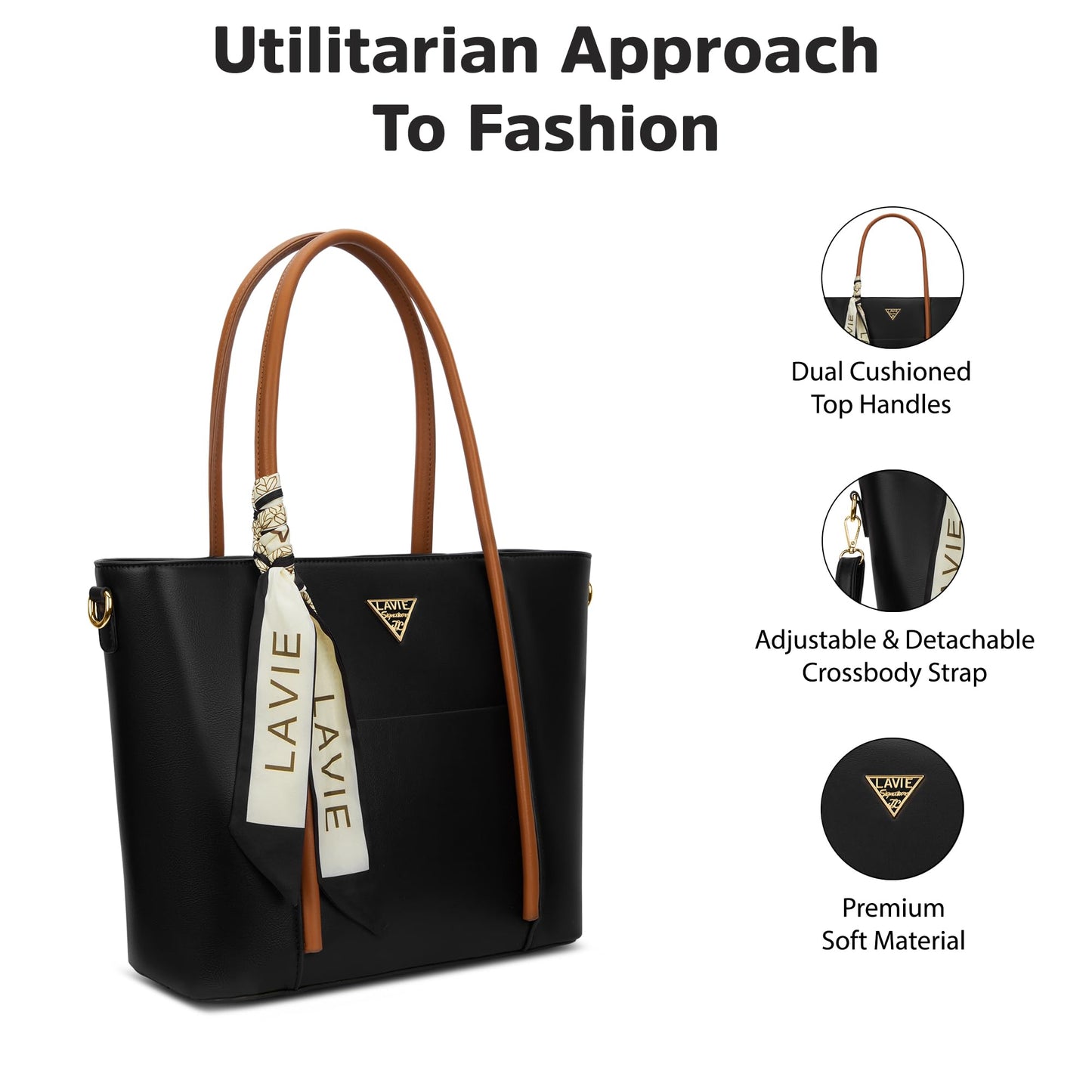 Lavie Signature Women's St.George Tote Handbag | Tote Bag for Work|Ladies purse|Stylish Shoulder Bag|Gift for Women