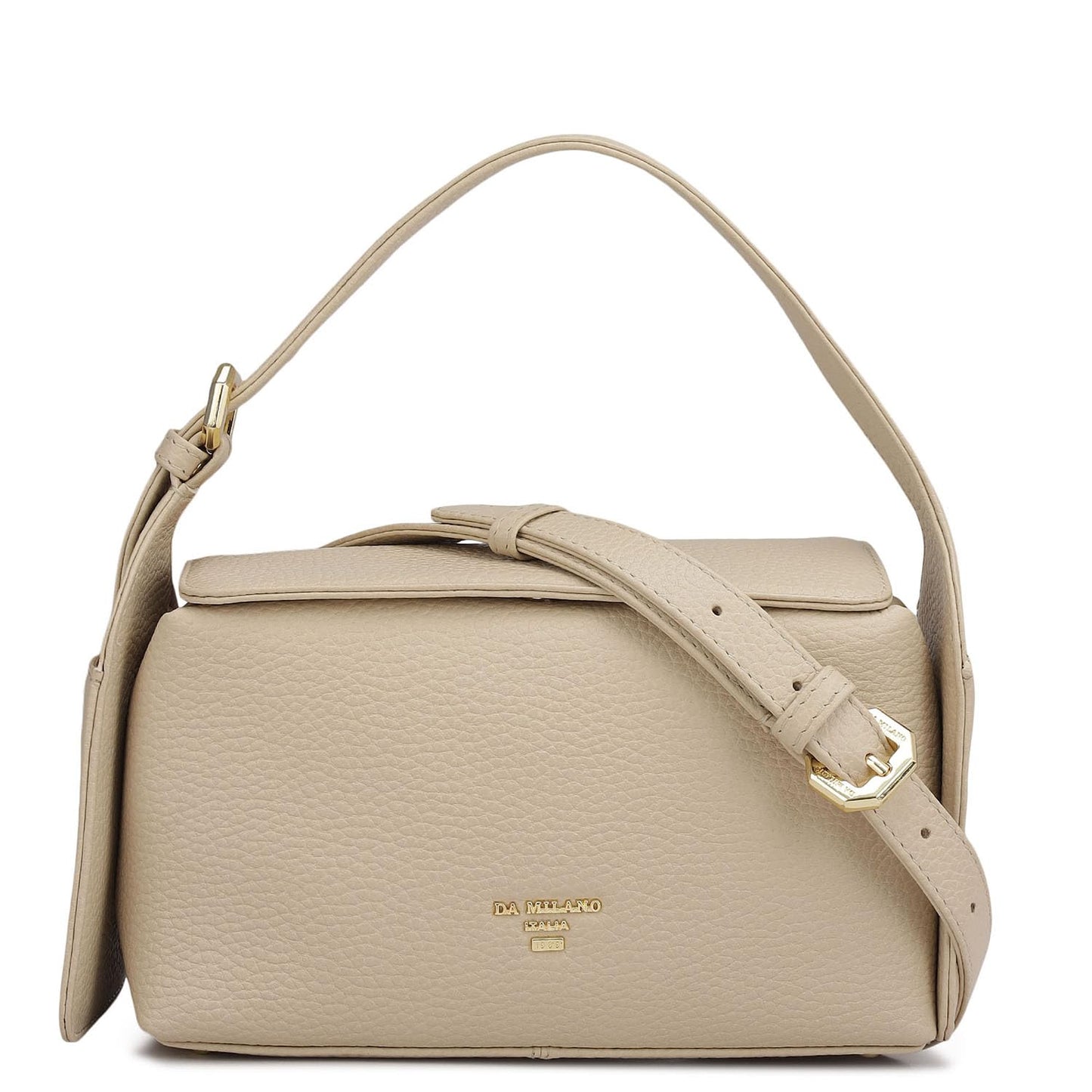 Da Milano Women's Leather Sling Bag - Dove