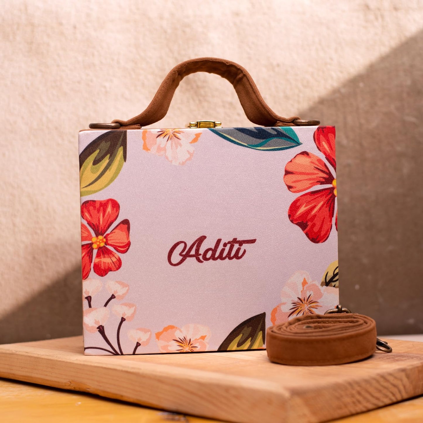 Artklim Portrait Caricature Customized Clutch Bag for Women | Customized Gifts for Women & Girls | Customized Gift