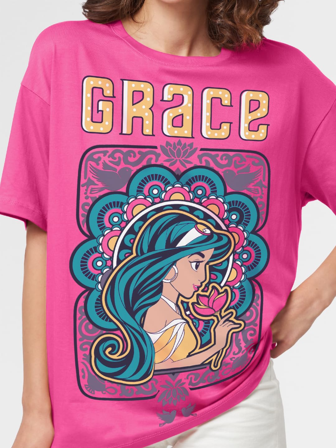 The Souled Store Official Aladin: Her Grace Women Oversized T-Shirts