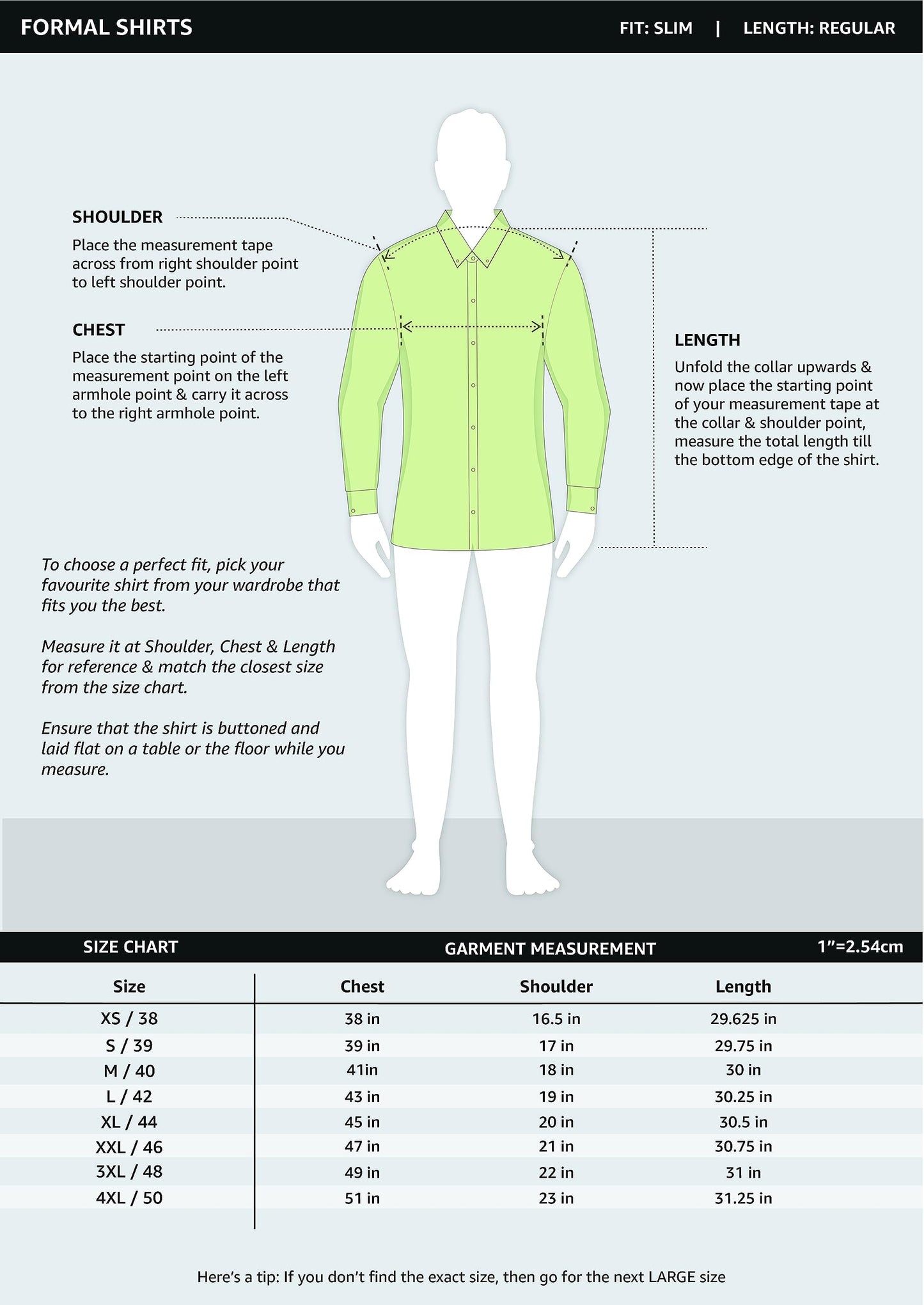 Amazon Brand - Symbol Men's 100% Cotton Slim Fit Formal Shirt Navy 38