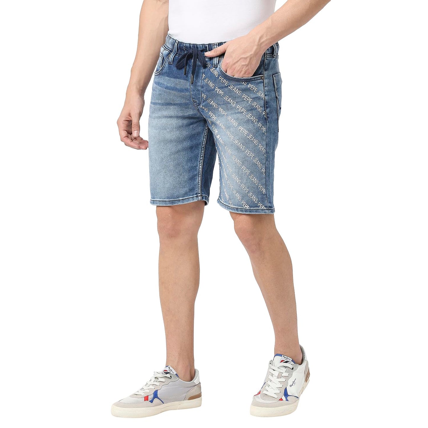 Pepe Jeans Men's Chino Shorts (PM801059J67_Med Dark Used