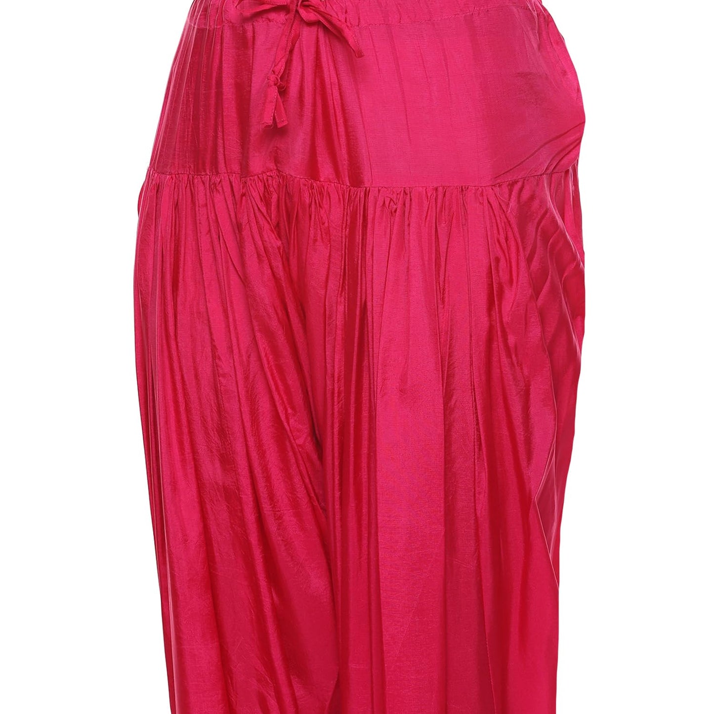 BIBA WOMEN YARNDYED STRAIGHT SALWAR KURTA DUPATTA(SKDBANARASI8848_FUCHSIA_38)