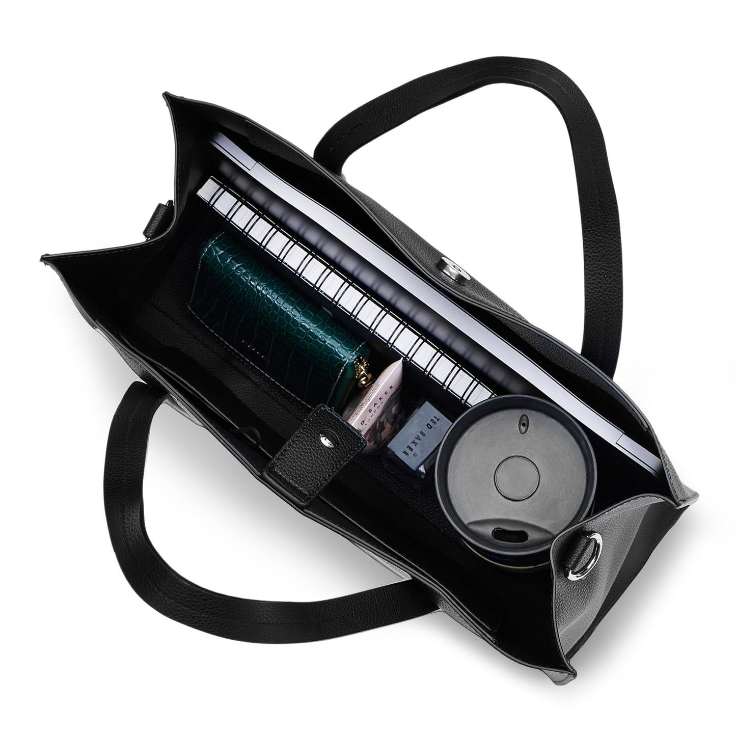 Miraggio Denice Large Sized Tote Bag with Adjustable & Detachable Sling Strap and Top Handles