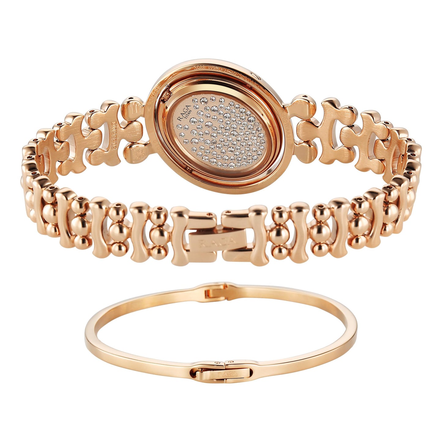 Titan Raga Glimmers Quartz White Shaped Dial Women's Watch | Water Resistant Watch | Watches for Women Analog - 95202WM01F